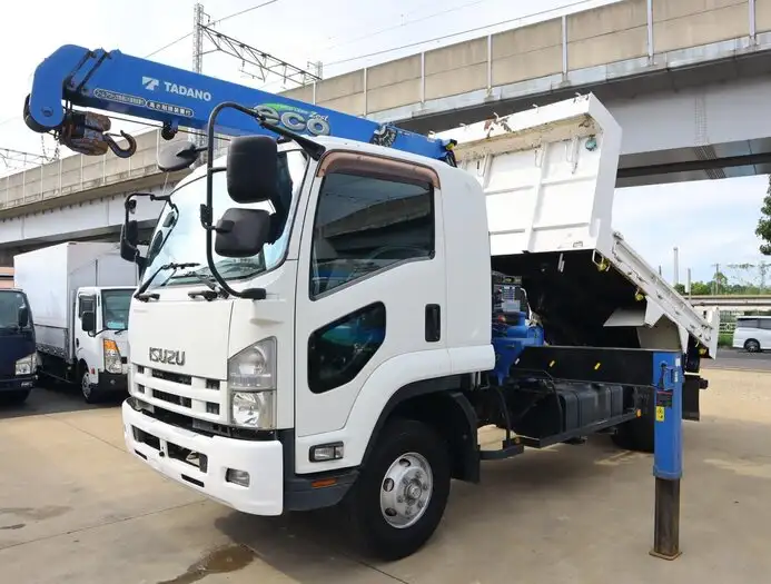いすゞ フォワード 中型/増トン ダンプ クレーン付き ベッド の中古トラック【車両No.153611】