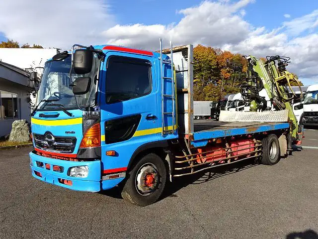 日野 レンジャー 中型/増トン クレーン付 ヒアブ ベッド の中古トラック【車両No.177760】