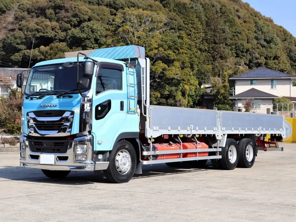 いすゞ ギガ 大型 平ボディ アルミブロック ベッド｜画像1
