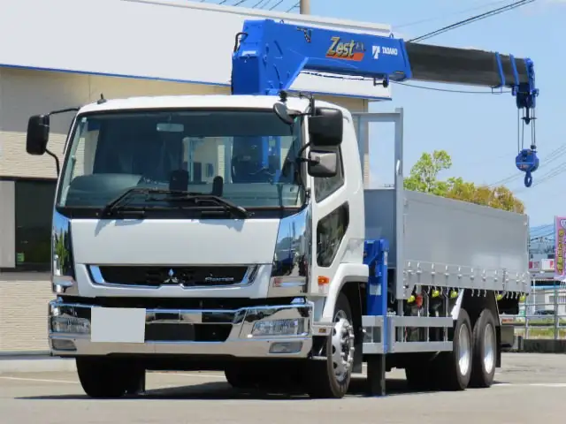 三菱 ファイター 中型/増トン クレーン付 アルミブロック 4段 の中古トラック【車両No.186418】