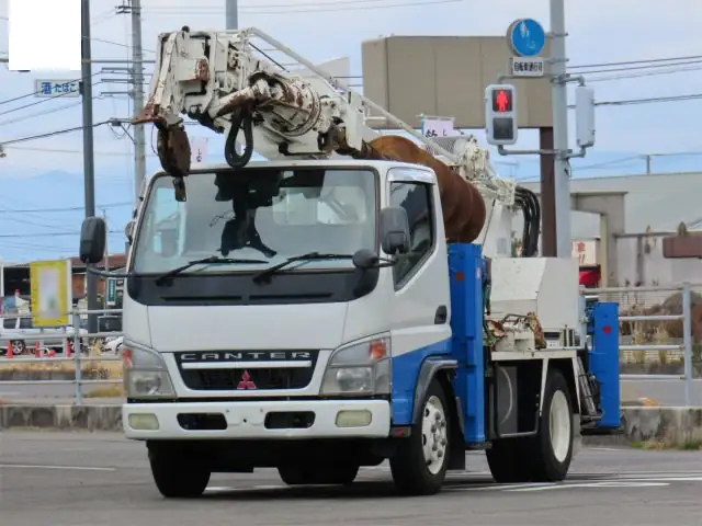三菱 キャンター 小型 高所・建柱車 建柱車 PA-FE73DBY の中古トラック【車両No.180561】