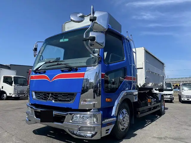 三菱 ファイター 中型/増トン アームロール コンテナ付き ツインホイスト の中古トラック【車両No.187647】