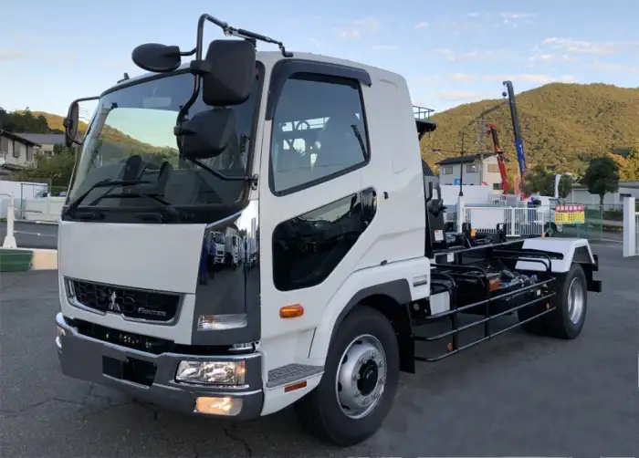 三菱 ファイター 中型/増トン アームロール ツインホイスト ベッド の中古トラック【車両No.192662】