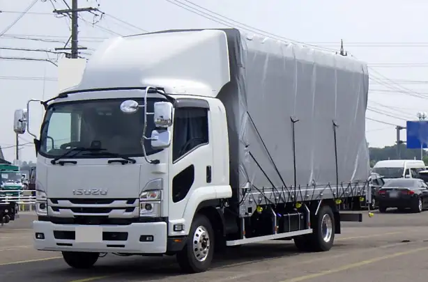 いすゞ フォワード 中型/増トン 平ボディ 幌 アルミブロック の中古トラック【車両No.192806】