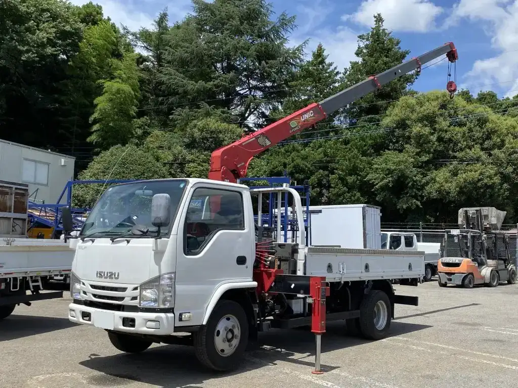いすゞ エルフ 小型 クレーン付 4段 ラジコン の中古トラック【車両No.193105】
