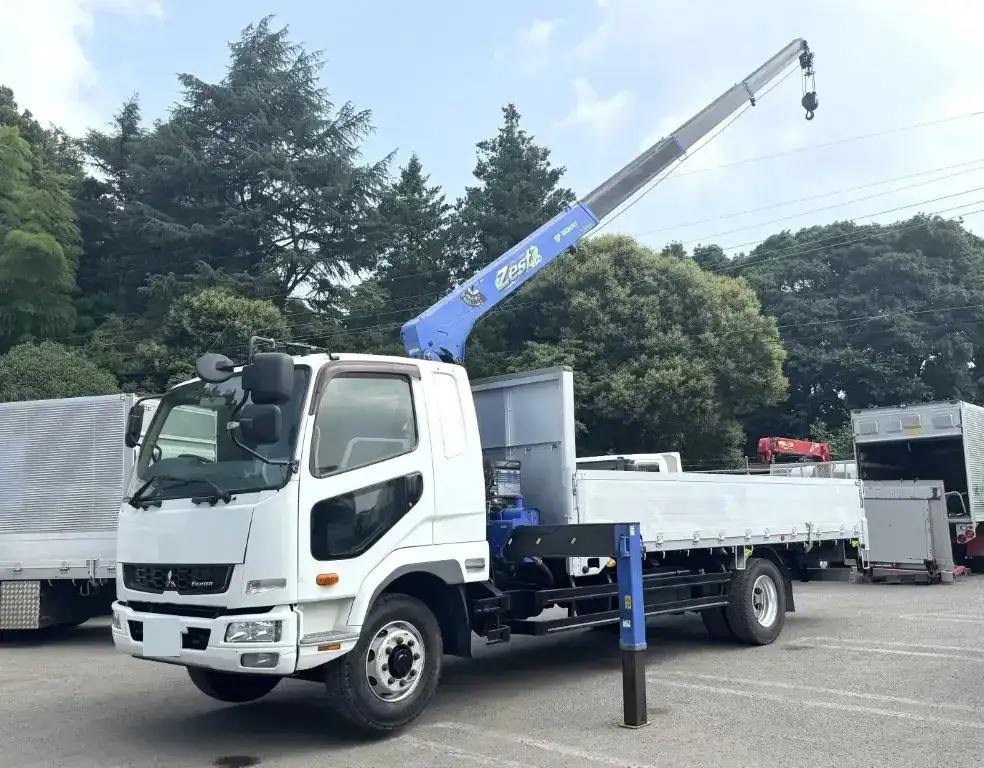 三菱 ファイター 中型/増トン クレーン付 アルミブロック 4段 の中古トラック【車両No.193112】