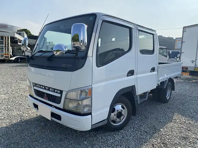 三菱 キャンター 小型 平ボディ Wキャブ 床鉄板 の中古トラック【車両No.193426】