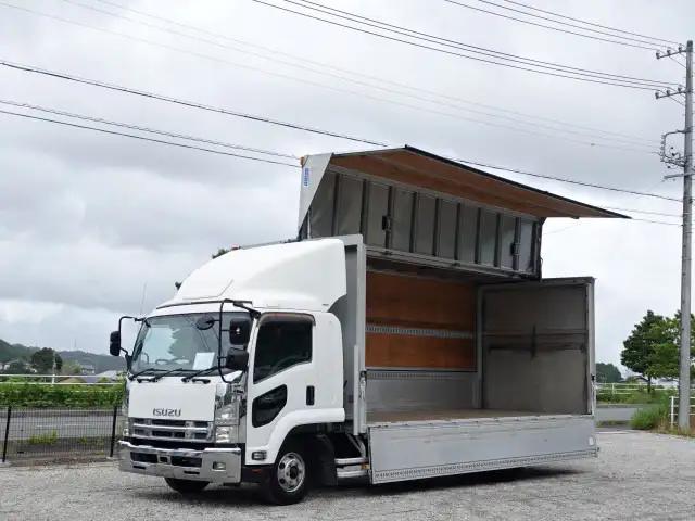 いすゞ フォワード 中型/増トン ウイング パワーゲート ベッド の中古トラック【車両No.193519】