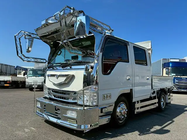 いすゞ エルフ 小型 平ボディ Wキャブ TRG-NJR85A の中古トラック【車両No.198577】